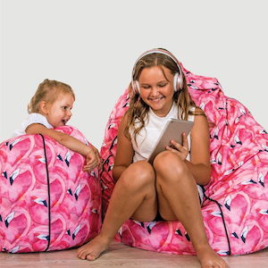 flamingo bean bag cover - small