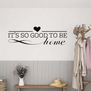 so good to be home wall decal