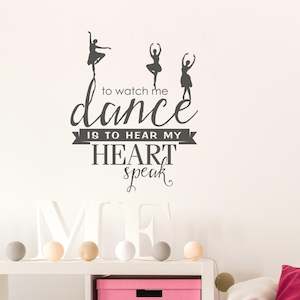 Baby wear: watch me dance wall decal