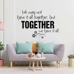 family together wall decal