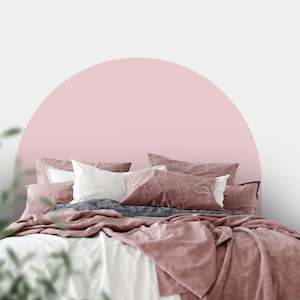 arch headboard colour block wall decal