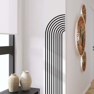 half arch wall decal