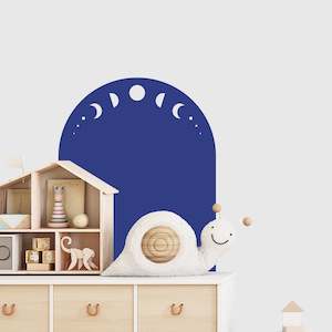 Baby wear: arch wall decal with moon phases