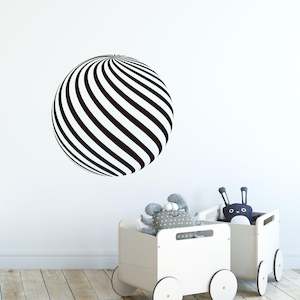 3D ball wall decal