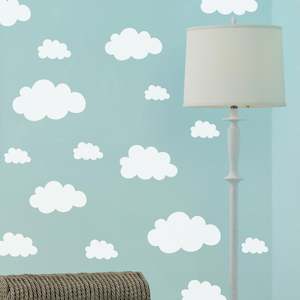 Baby wear: cloud wall stickers