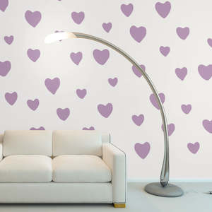 assorted size heart wall stickers