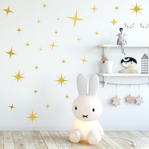 Baby wear: sparkle starburst wall stickers