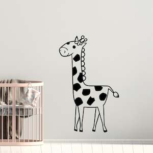 Baby wear: giraffe nursery wall decal