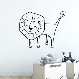 lion nursery wall decal