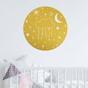 cloud stars nursery wall decals