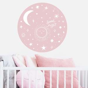 sun moon stars nursery wall decals