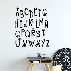 Baby wear: alphabet nursery wall decals