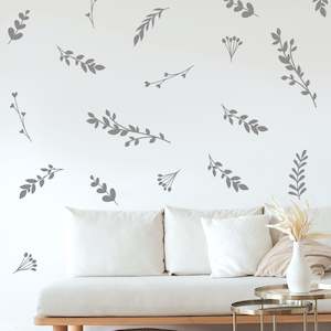 Baby wear: botanical leaves wall decals