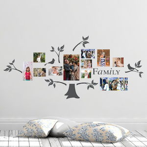 family tree wall decal - display your family photos