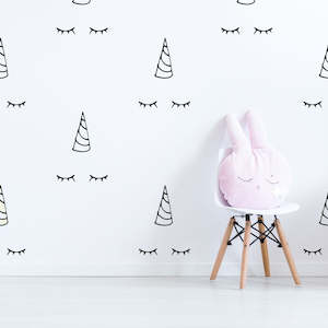 unicorn pattern wall decals