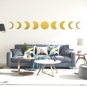 Baby wear: moon phase wall decal