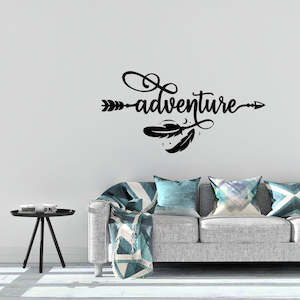 adventure boho arrow wall decal