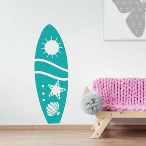 Baby wear: surfboard wall decal