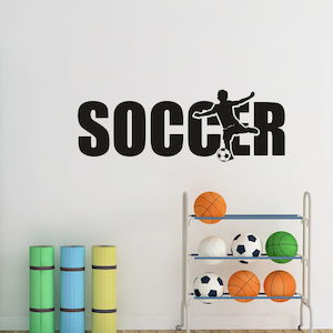 Baby wear: soccer wall decal