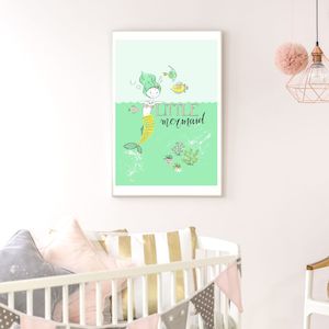 little mermaid wall art print