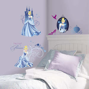 RoomMates disney princess cinderella glamour wall decals