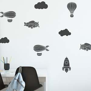 air transport nursery wall decals