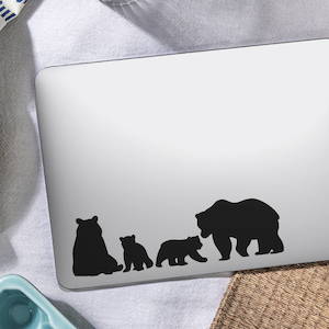 Baby wear: Bear Family Laptop Decal