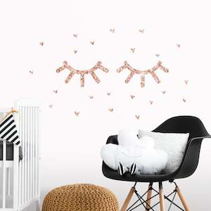 RoomMates Eyelash Peel and Stick Wall Decals With Glitter