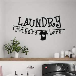 laundry room wall decal