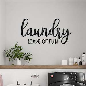 Baby wear: loads of fun laundry wall decal