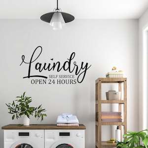 Baby wear: 24 hour laundry wall decal