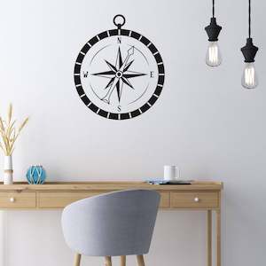 compass wall decal