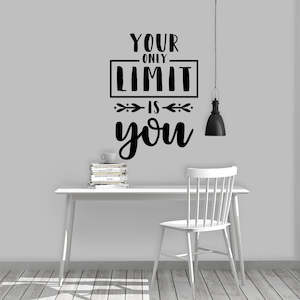 You only limit is you quote wall decal