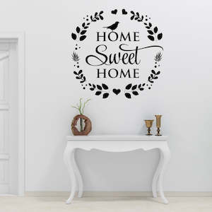 home sweet home wall decal