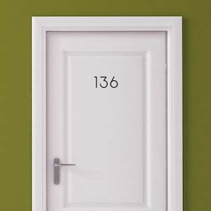 custom house number decal for front door