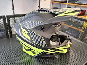 Helmet: MOTOCROSS HELMETS FOR YOUTH & KIDS - Striking Yellow (sized Small/Medium)