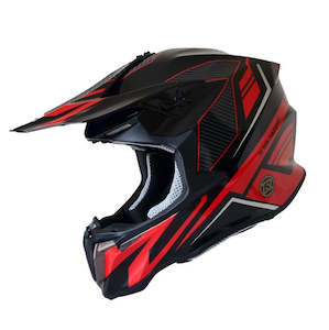 MOTOCROSS Helmets For Youth & Kids - Red & Black (sized Small/ Medium)