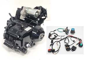 110cc 4 Stroke Fully Automatic ATV Engine (4T003) w Carby Wiring accessories