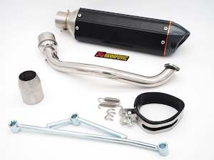 Exhaust Muffler: Motorcycle Kymco scooter exhaust muffler with db killer for 4 stroke GY6 (4T307)