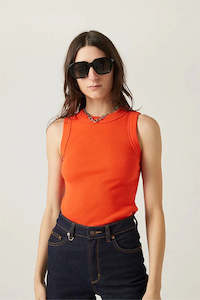 Clothing: NEUW Jonesy Singlet In  Campari