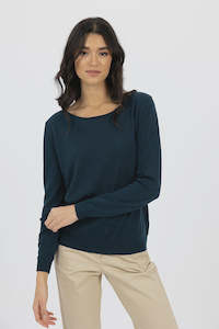 Clothing: Humidity Bella Basic Top Sea Green