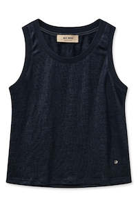 Clothing: Mos Mosh Casa Foil Tank Top Salute Navy