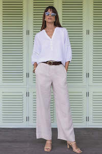 Clothing: Humidity Fleetwood Linen Pants Natural