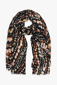 Clothing: Antler Black Multi Spot Scarf