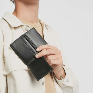 Clothing: Status Anxiety Jonah Wallet In Black