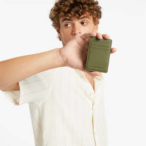 Clothing: Status Anxiety Flip Wallet in Khaki