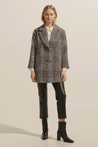 Clothing: Zoe Kratzmann Alight Coat Check Boucle