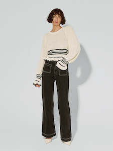 Clothing: Kivari Rafaela Knit Top Stripe