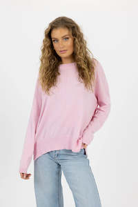 Clothing: Humidity Klara Knit  Sweater Light Pink