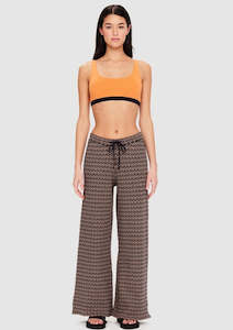 Clothing: The Upside Castilla Juniper Knit Pant in Navy/Tan